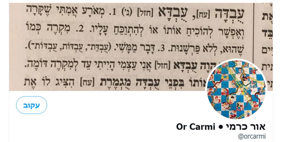 הטוויטר של "אור כרמי"