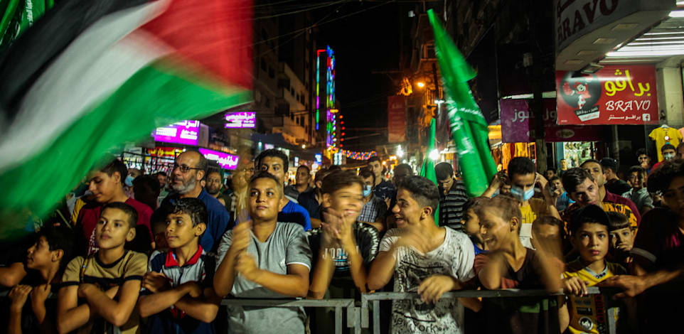 הפגנת תמיכה באסירים בעזה / צילום: Reuters, חבוב ראמז