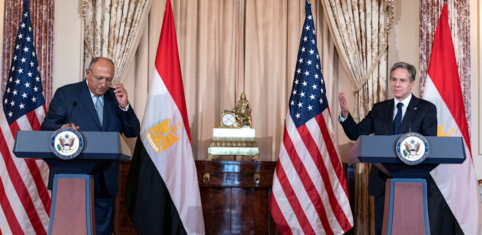 מסיבת עיתונאים של  שרי החוץ של ארה''ב ומצרים / צילום: Reuters, POOL