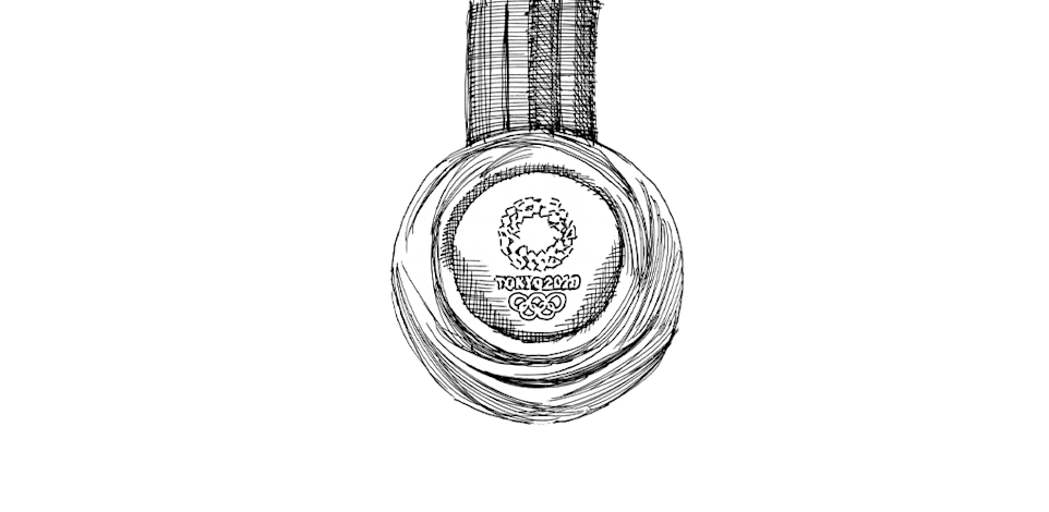 זוכי מדליות הזהב באולימפיאדה / איור: גיל ג'יבלי
