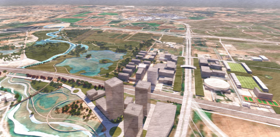 התוכנית המפורטת למרחב ירקון פ''ת / הדמיה: שלמה אהרונסון וארי כהן אדריכלים