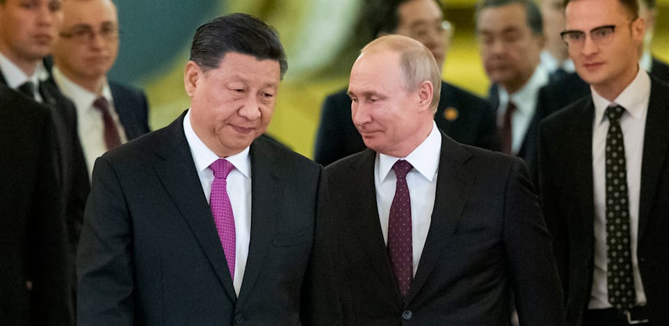 ולדימיר פוטין ושי ג'ינפינג בפעם האחרונה שנפגשו, ביוני ב-2019 / צילום: Associated Press, Alexander Zemlianichenko