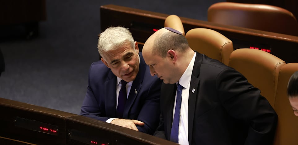 רה''מ בנט ורה''מ החליפי לפיד / צילום: יוסי זמיר