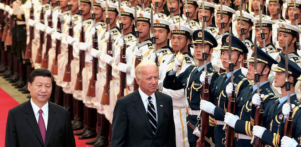נשיא ארה''ב ג'ו ביידן ונשיא סין שי ג'ינפינג, בייג'ינג 2011 / צילום: Associated Press, Lintao Zhang