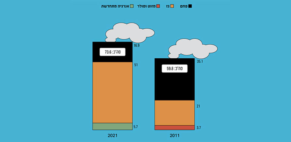 תמהיל הדלקים במשק