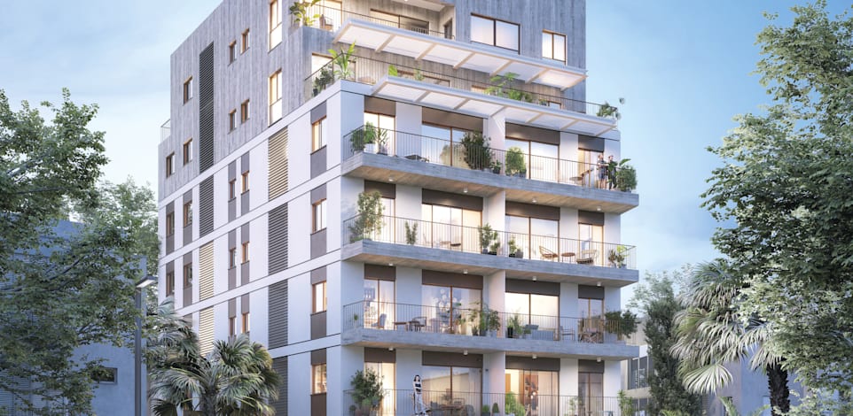 התחדשות עירונית ברחוב אנטיגונוס 5, תל אביב / הדמיה: pitom סטודיו