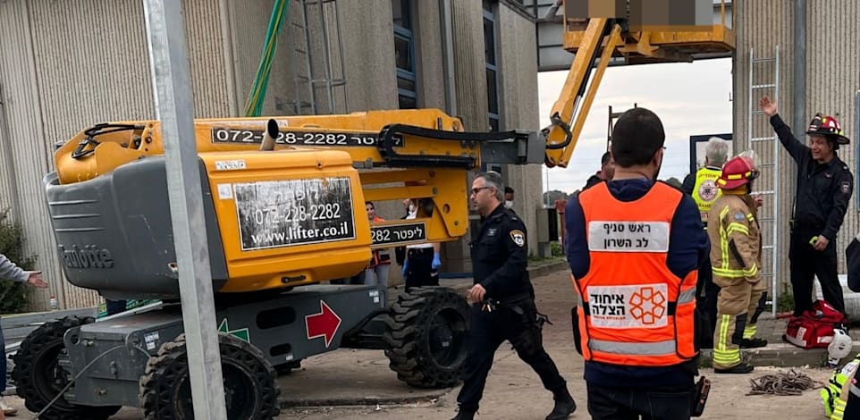 מקום התאונה בתל מונד / צילום: איחוד והצלה