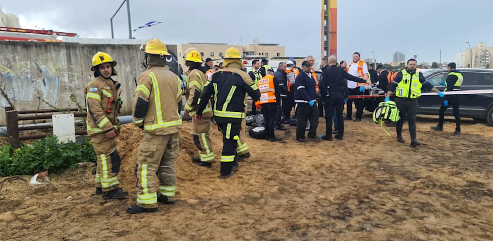 זירת התאונה באשדוד / צילום: כב''ה