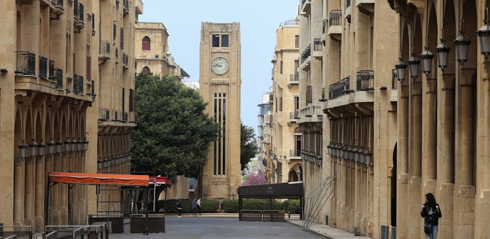 מגדל שעון בסמוך לפרלמנט הלבנוני בביירות / צילום: Reuters, Mohamed Azakir