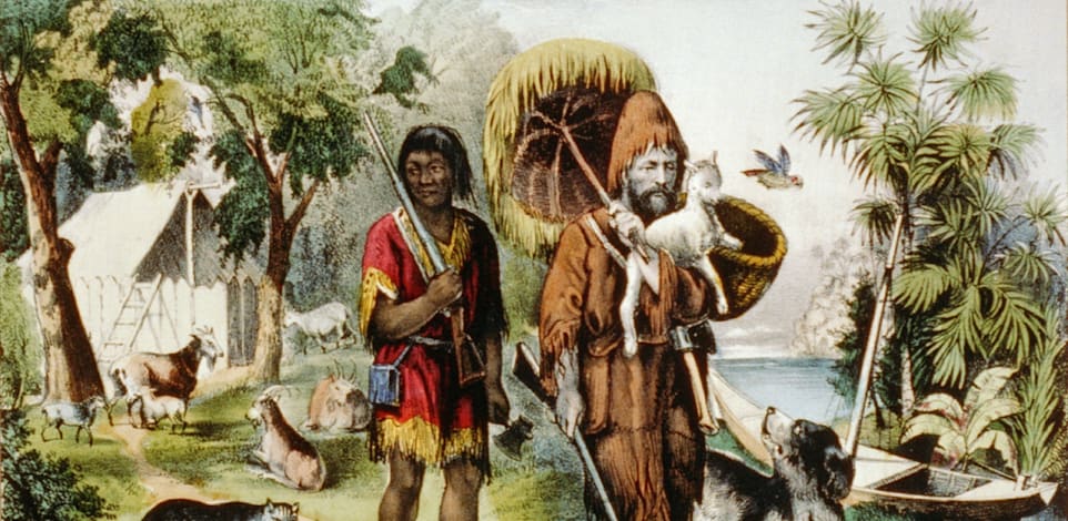 רובינזון קרוזו וששת (איור) / צילום: Shutterstock