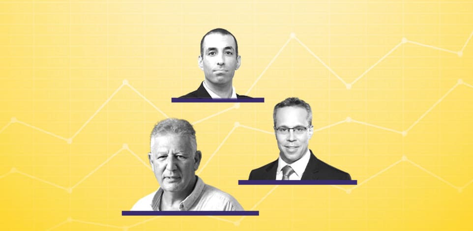 ארז מגדלי, גילעד אלטשולר, גיא מני. התחזית של בכירי שוק ההון המקומי/ צילומים: גל חרמוני, איל יצהר, יח''צ עיבוד: טלי בוגדנובסקי