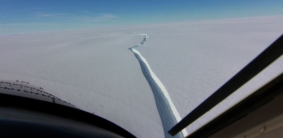 קרחון ענק שהתנתק  השבוע באנטארקטיקה / צילום: Reuters, BRITISH ANTARCTIC SURVEY