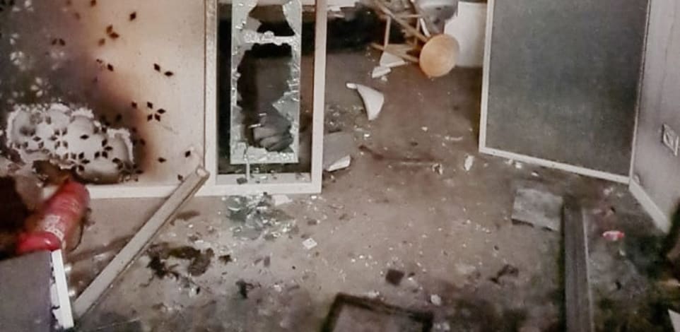 בית הארחה מליסנדה בעכו, שחדריו הוצתו בידי פורעים / צילום: מיכל מטלון