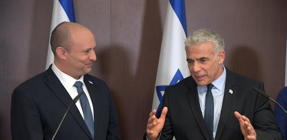 יאיר לפיד ונפתלי בנט / צילום: חיים צח-לע''מ
