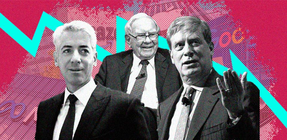 סטנלי דרוקנמילר, וורן באפט וביל אקמן /צילומים: רויטרס-Brendan McDermid, AP-Nati Harnik