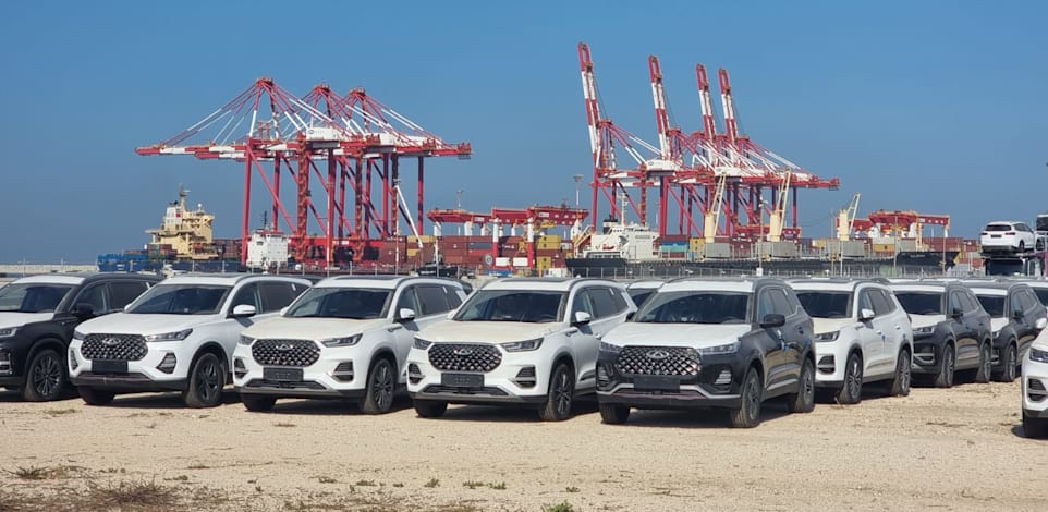 כלי רכב חדשים בנמל המפרץ / צילום: יח''צ