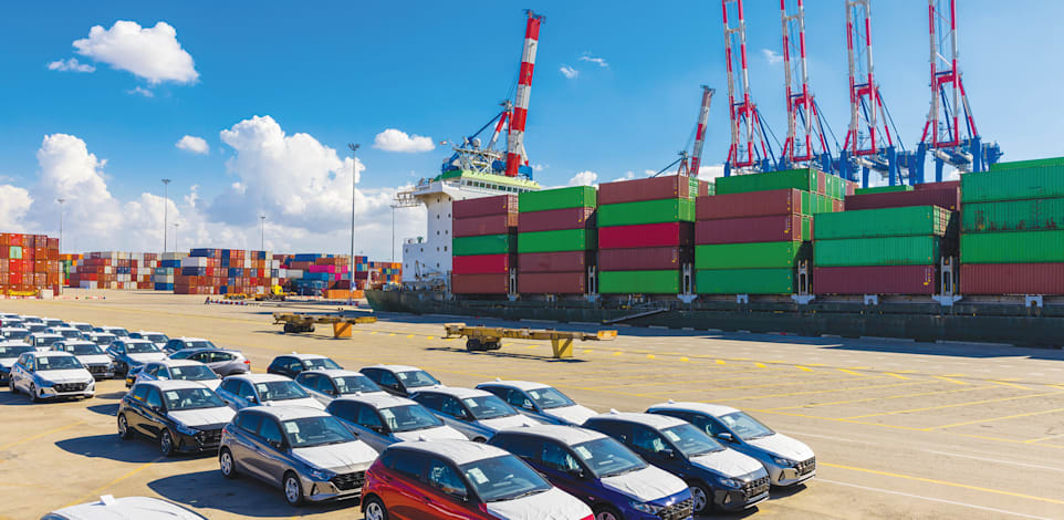 כלי רכב חדשים בנמל אשדוד / צילום: Shutterstock