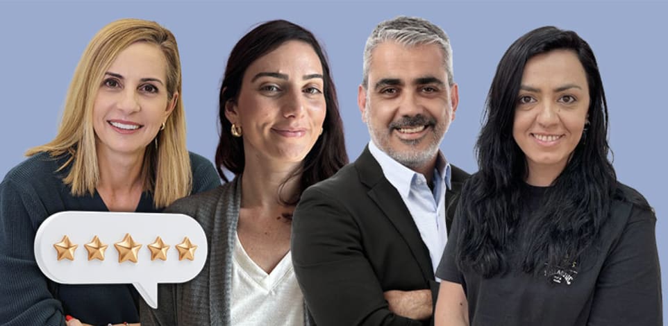 בטי אבנר (טרמינל איקס), שיראל חוגג (AM:PM), שרון ריפה (BUME), ענת גפני (איכילוב) / צילום: יח''צ, שי בראל, ביימי, ג'ני ירושלמי