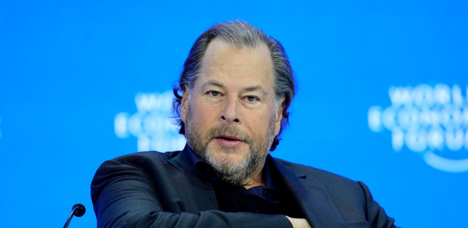 מארק בניוף, מנכ''ל סיילספורס / צילום: ap, Markus Schreiber