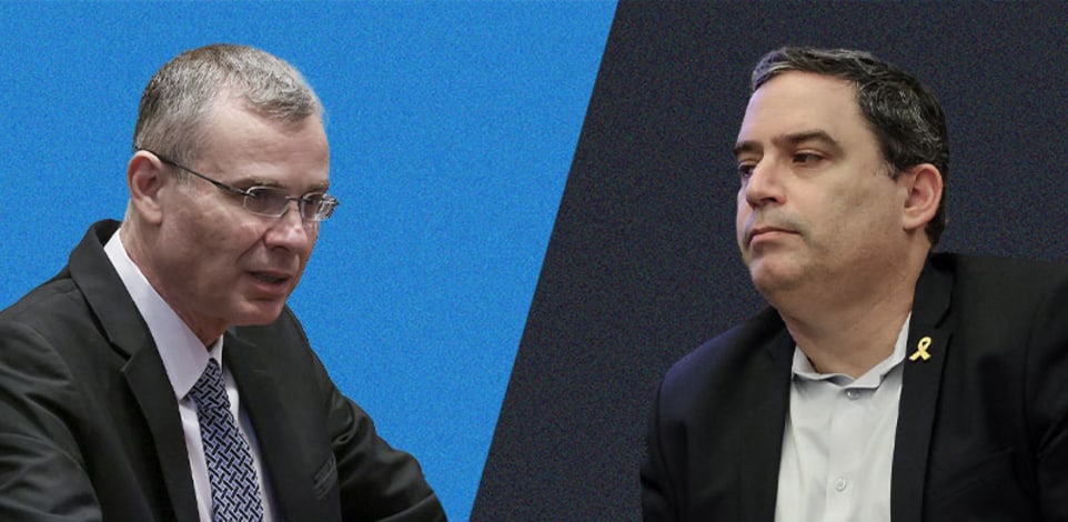 עו''ד עמית בכר וח''כ יריב לוין / עיבוד: טלי בוגדנובסקי, צילומים: נועם מושקוביץ/דוברות הכנסת