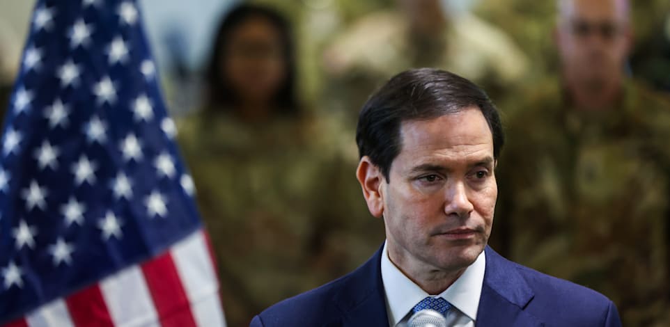 מרקו רוביו במפקדה האמריקאית בדרום הארץ / צילום: ap