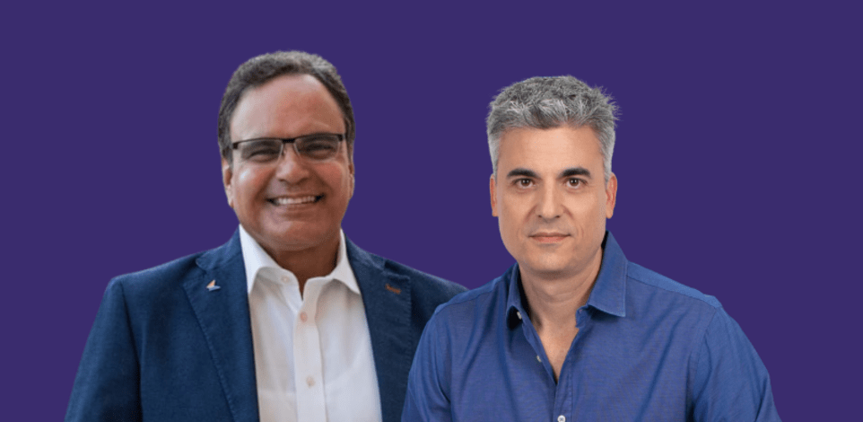 צורי דבוש, יו''ר קליל, ושחף שרגר, מנכ''ל הייפר גלובל / צילום: ענת קזולה, כדיה לוי