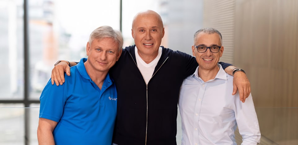 לורן גיל נשיא החברה, יורי פריימן CEO, לאון קופרמן CTO / צילום: יח''צ