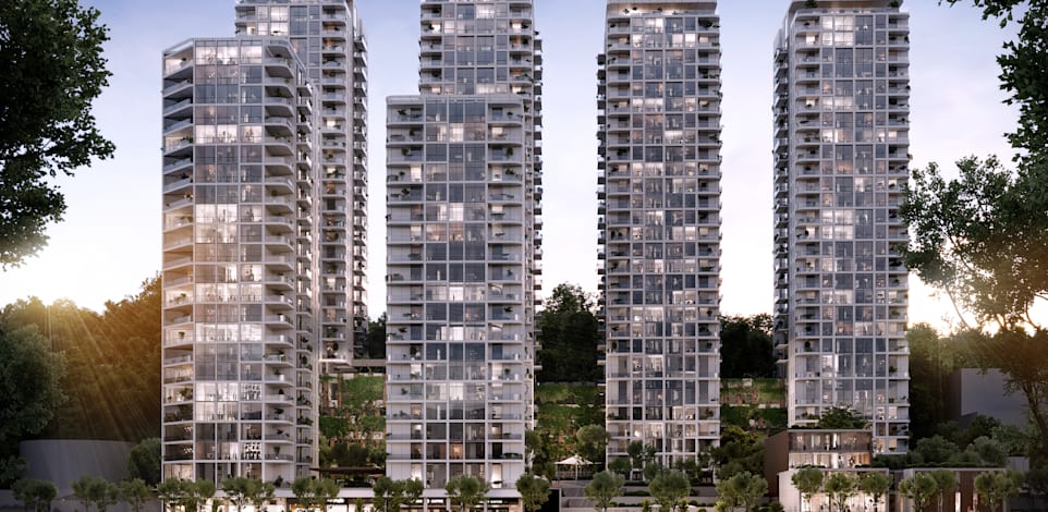 פרויקט של אאורה בטבריה. 780 יחידות דיור במקום 84 / הדמיה: מילוסלבסקי אדריכלים