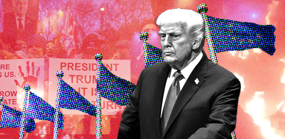 צילום: AP/Evan Vucci, עיצוב: טלי בוגדנובסקי