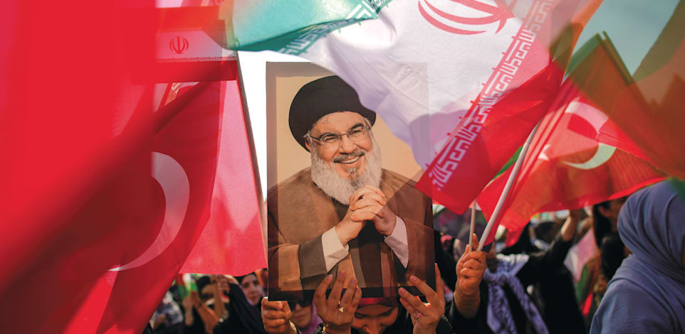 הבעת תמיכה בחיזבאללה באיסטנבול / צילום: ap, Emrah Gurel