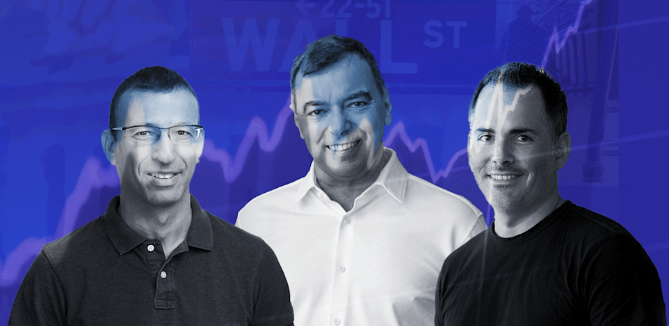 מימין: מיכה קאופמן, אמנון שעשוע, קובי מרנקו / צילום: עומר הכהן, דויד גראב