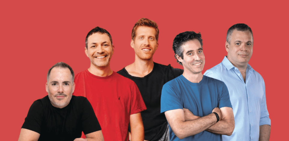 אבישי אברהמי, ניר זוהר, ערן זינמן, רועי מן, מיכה קאופמן / צילום: אלן צצקין, נתנאל טוביאס, NYSE