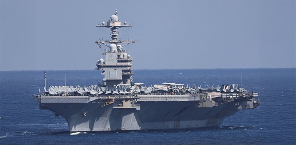 נושאת המטוסים האמריקאית פורד בדרכה לחופי ישראל / צילום: Reuters, Stelios Misinas