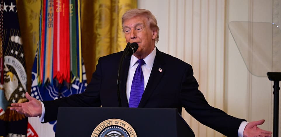 טראמפ בבית הלבן, השבוע / צילום: Reuters, Kyle Mazza