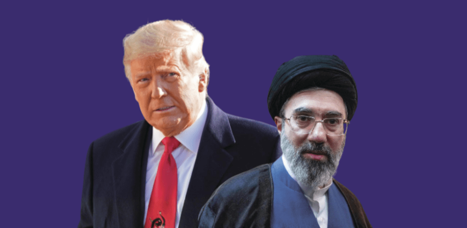 מוג'תבא ח'אמנאי, המנהיג העליון של איראן ודונלד טראמפ, נשיא ארה''ב / צילום: AP