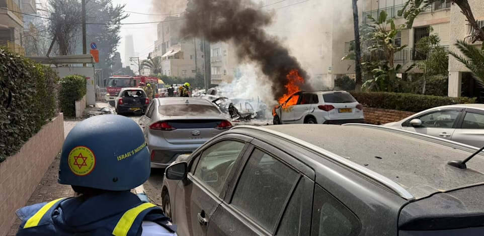 זירת נפילה במרכז / צילום: מד''א
