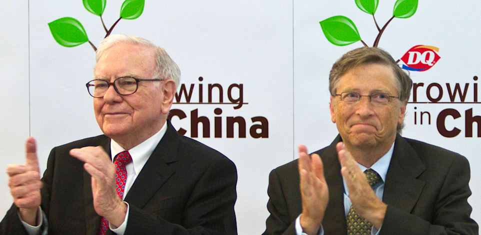 וורן באפט וביל גייטס / צילום: ap, Alexander F. Yuan