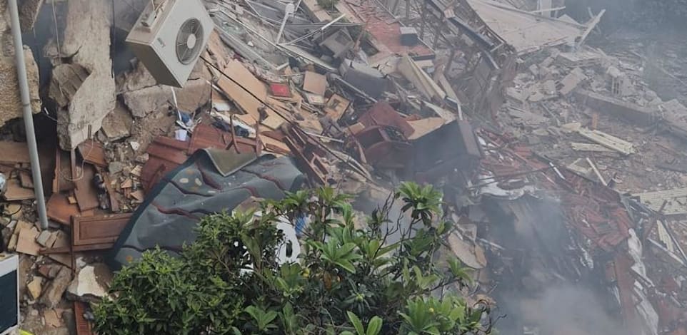 זירת הנפילה בחיפה / צילום: מד''א