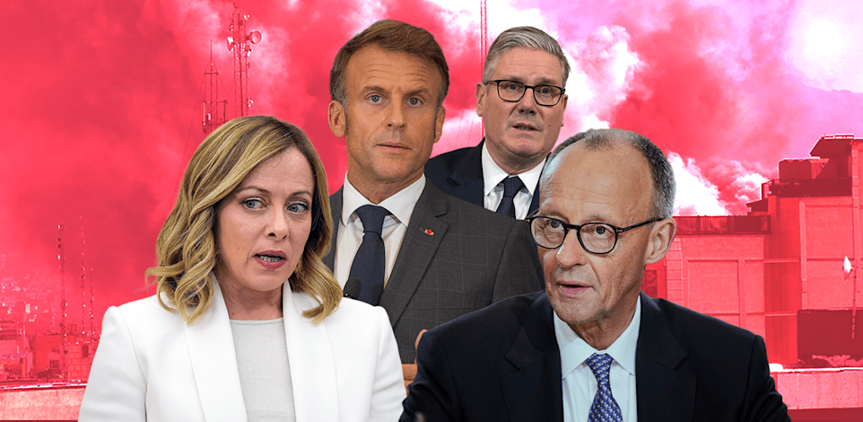 מרץ, סטארמר, מקרון ומאלוני / צילום: AP-Evan Vucci, Kin Cheung, Sutterstock