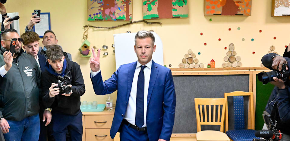 פיטר מדיאר, מתמודד האופוזיציה בבחירות לפרלמנט ההונגרי / צילום: ap, Denes Erdos