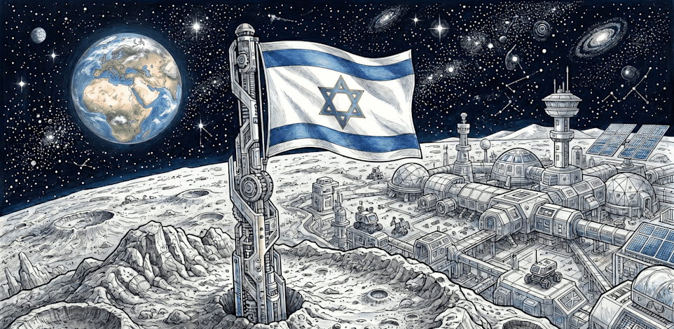 המרוץ לירח חוזר וישראל מחממת מנועים / צילום: AI GEMINI