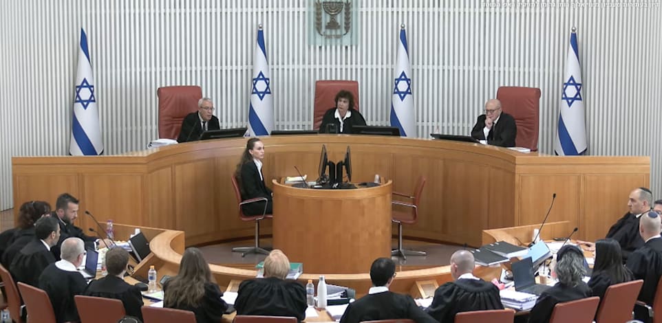 דיון בבג''ץ בעתירות נגד מינוי האלוף רומן גופמן לראש המוסד, היום / צילום: דוברות הרשות השופטת
