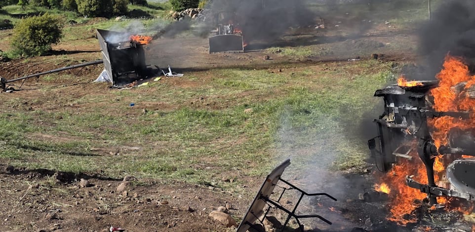 זירת ההתפרעויות בגולן השבוע. ההתנגדות לא דעכה