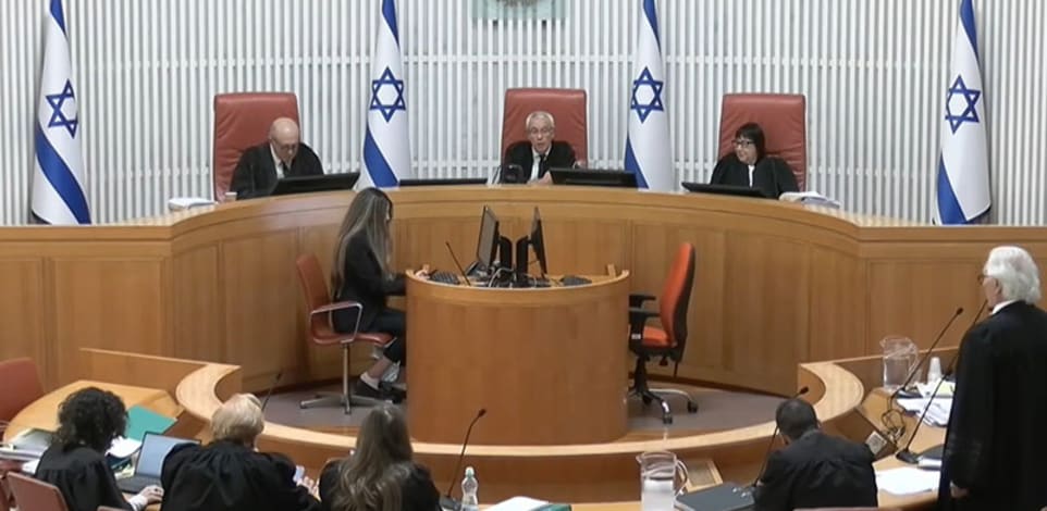 דיון בבג''ץ בעתירה לחייב את שר המשפטים יריב לוין למנות שופטים, היום (א') / צילום: דוברות הרשות השופטת