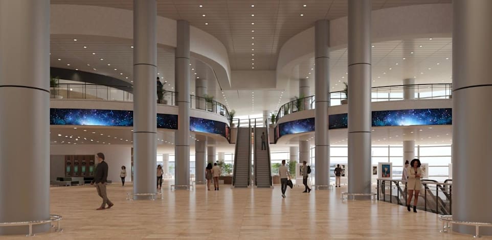 טרמינל 3 החדש בנתב''ג / הדמיה: רשות שדות התעופה