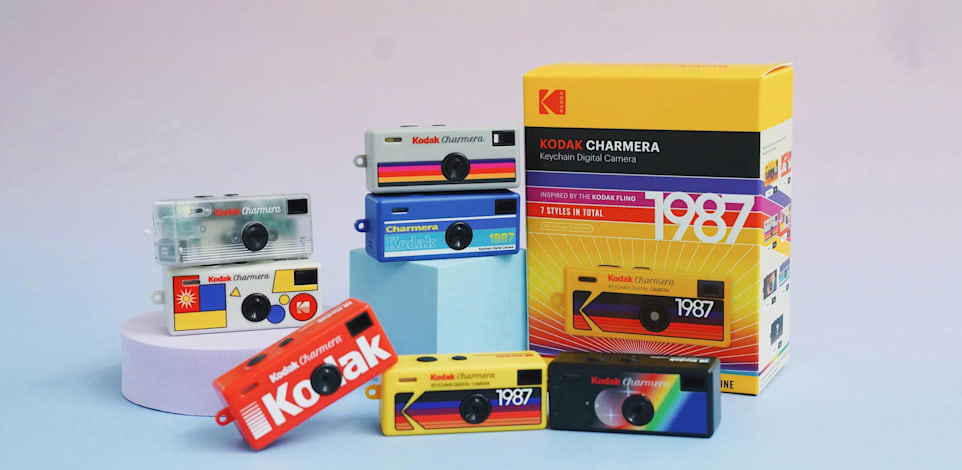 המצלמה הנוסטלגית kodak chamera שהוציאה קודאק ב־2026 / צילום: אתר החברה