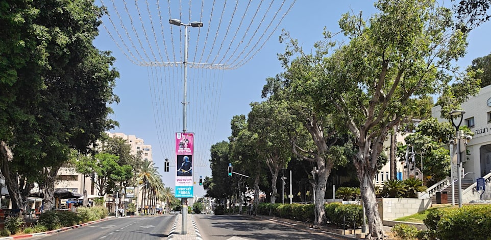 אזור התחנה המיועדת של המטרו ברח' אחוזה ברעננה / צילום: אריק מירובסקי