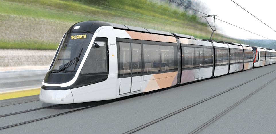 הדמיית פרויקט הרכבת הקלה ''נופית'' / הדמיה: Alstom