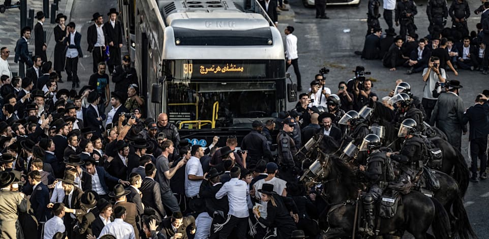 הפגנת חרדים, ארכיון / צילום: Reuters