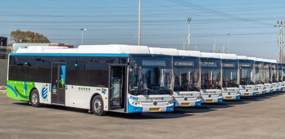 אוטובוס של חברת אלקטרה אפיקים / צילום: גלעד ארצי